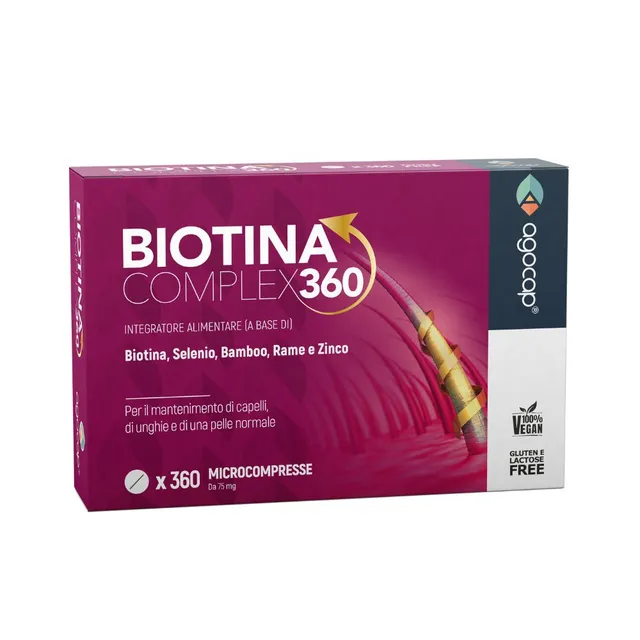 Agocap Biotina Complex 360 biotine cheveux zinc